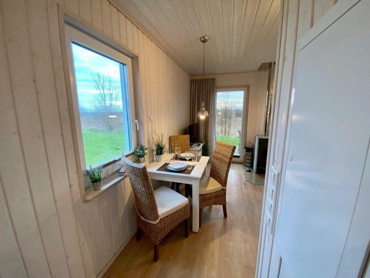 Kleines Ferienhaus in Kappeln mit Terrasse und Seeblick