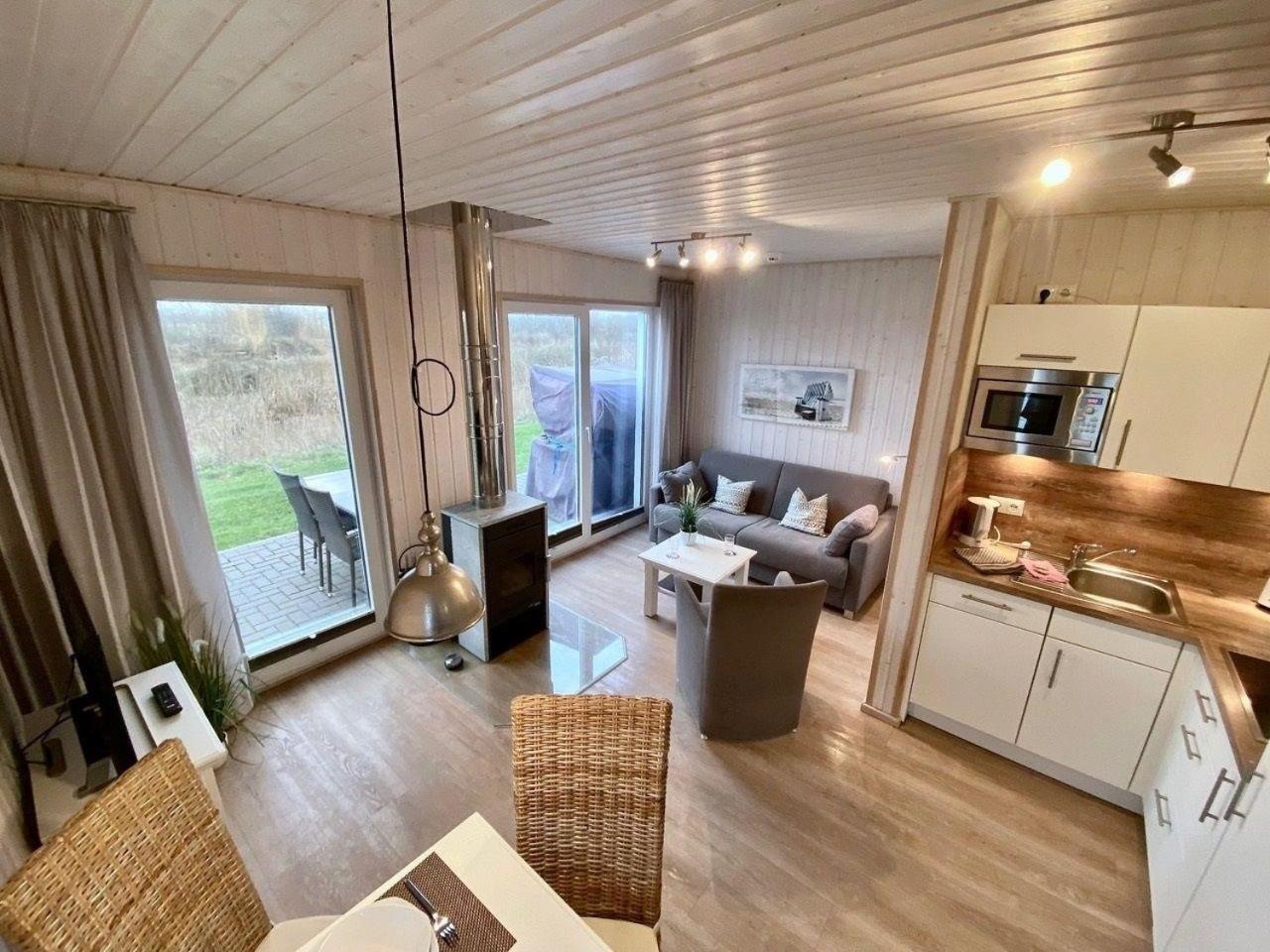 Kleines Ferienhaus in Kappeln mit Terrasse und Seeblick