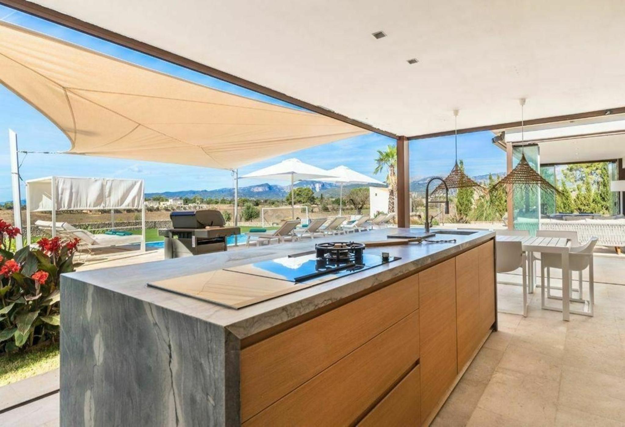 Ferienhaus in Inca mit Pool und Panoramablick