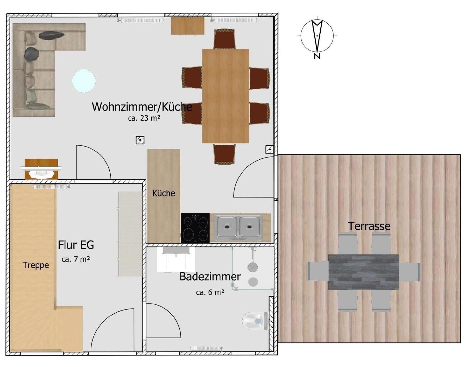 Ferienhaus In Lutterbek Mit Kleinem Garten