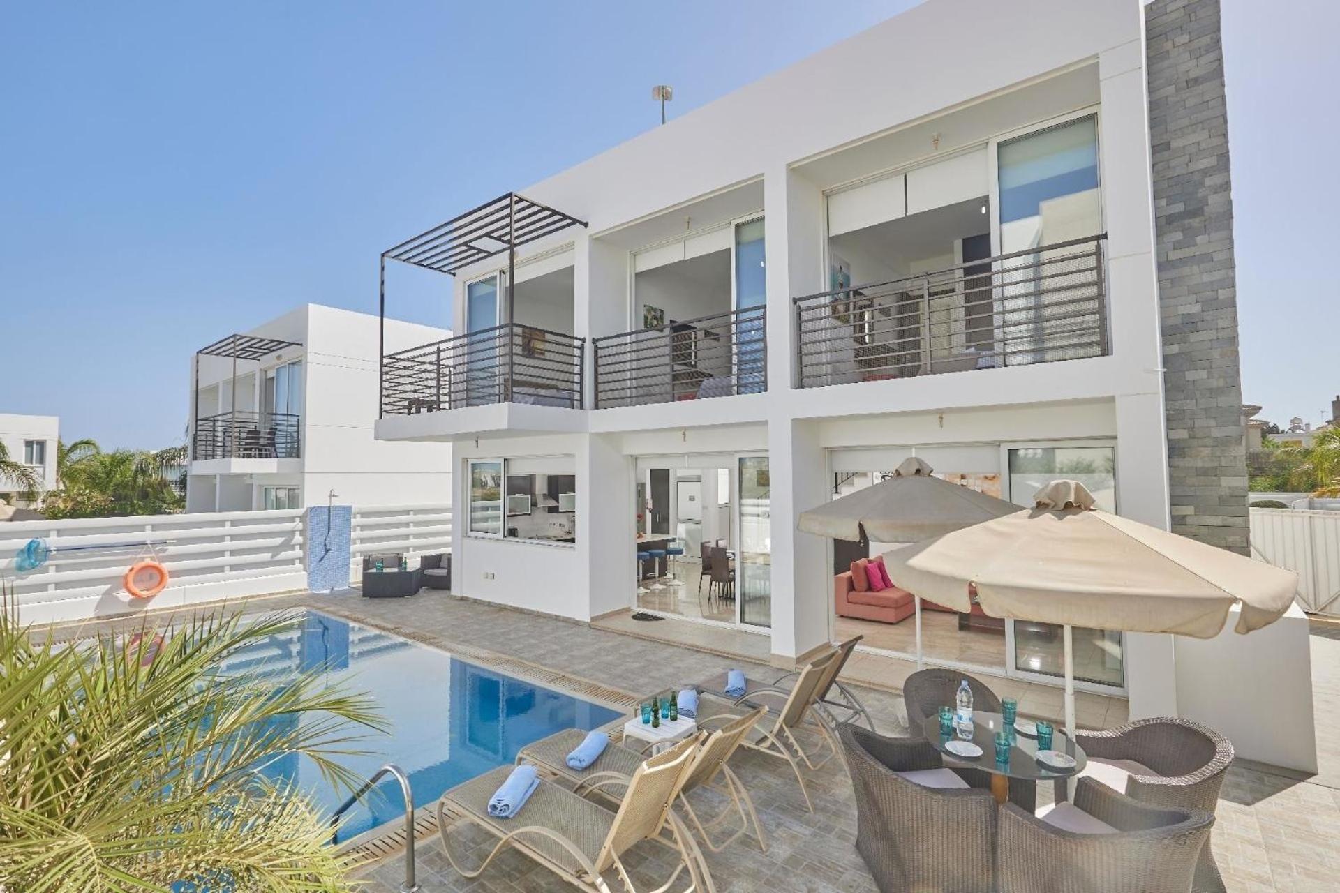 Ferienhaus mit Privatpool für 6 Personen ca 135 qm in Kapparis, Südküste von Zypern