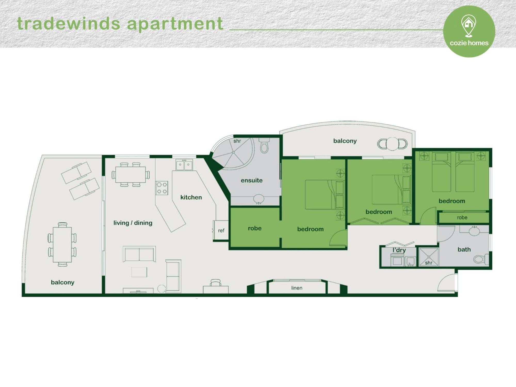 Tradewinds Beachfront Apartment