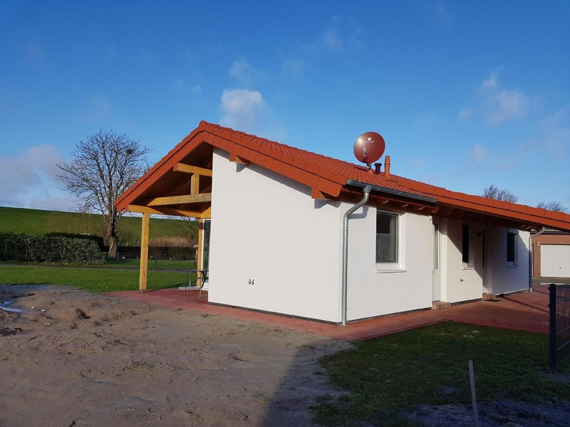 Eingezäuntes Ferienhaus mit Waschmaschine