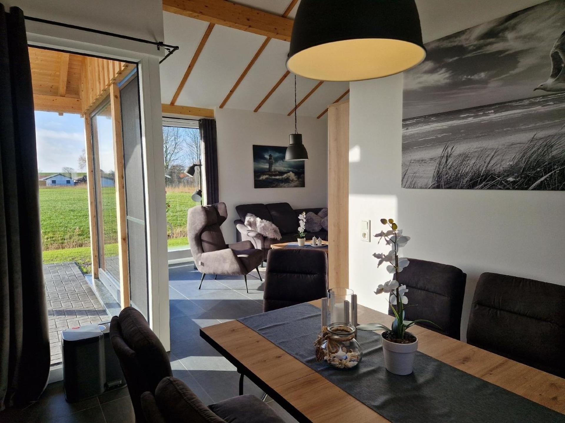 Ferienhaus mit Wiesenblick und Waschmaschine - b44772