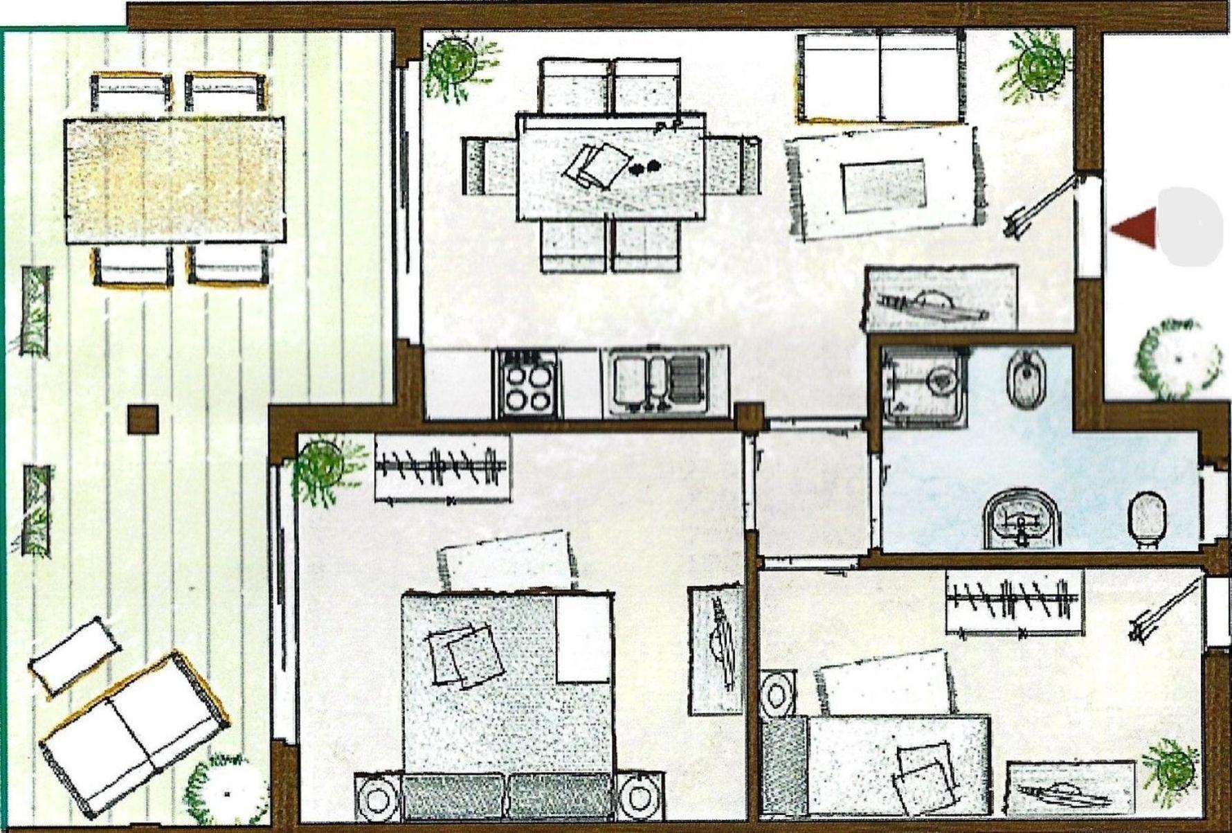 Atemberaubendes Familien Penthouse Mit Meerblick view 3