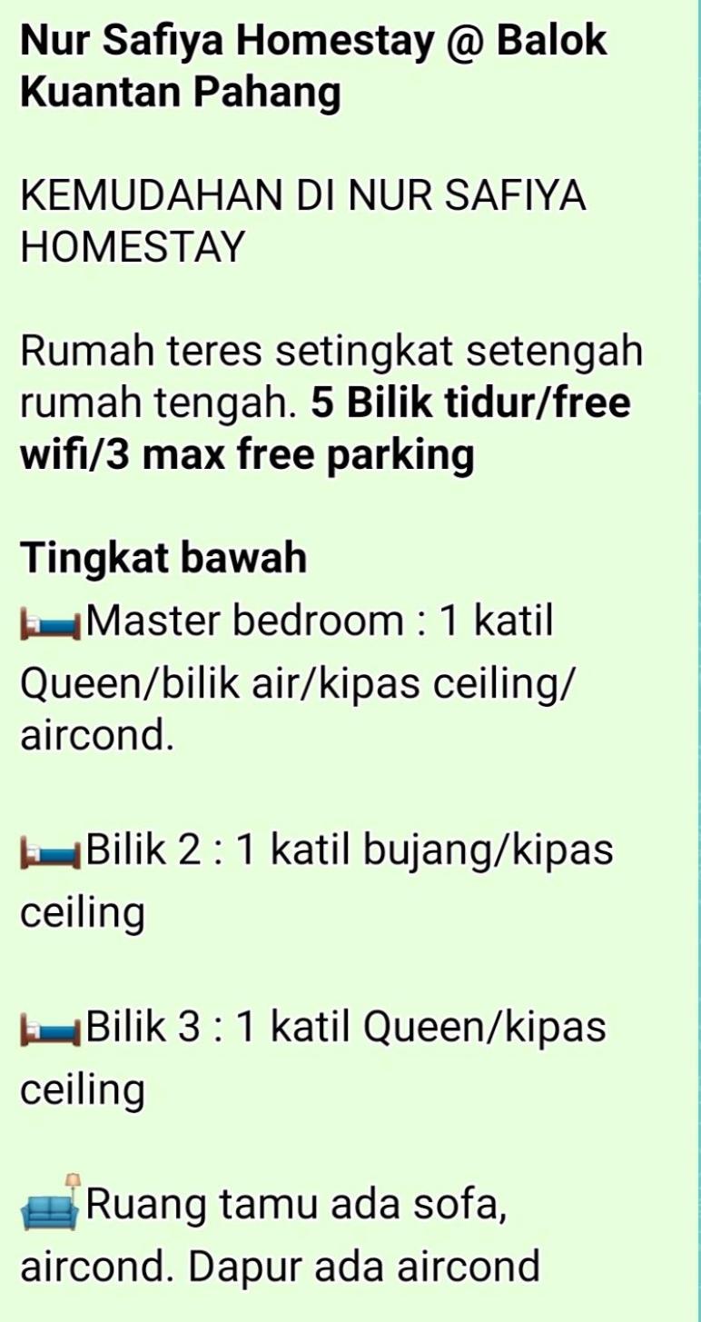 Nur Safiya Homestay Kuantan photo 2