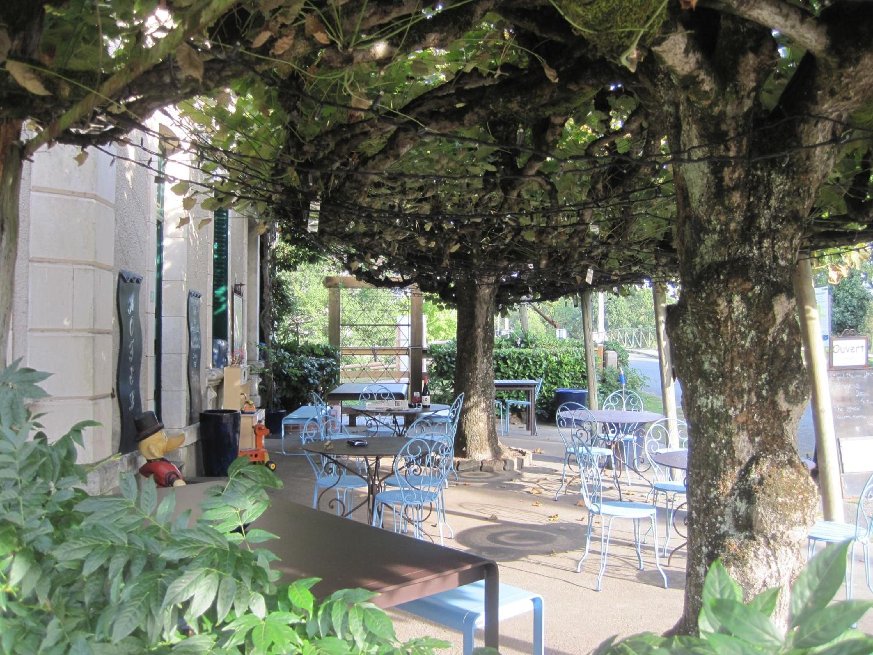 outdoor BBQ area