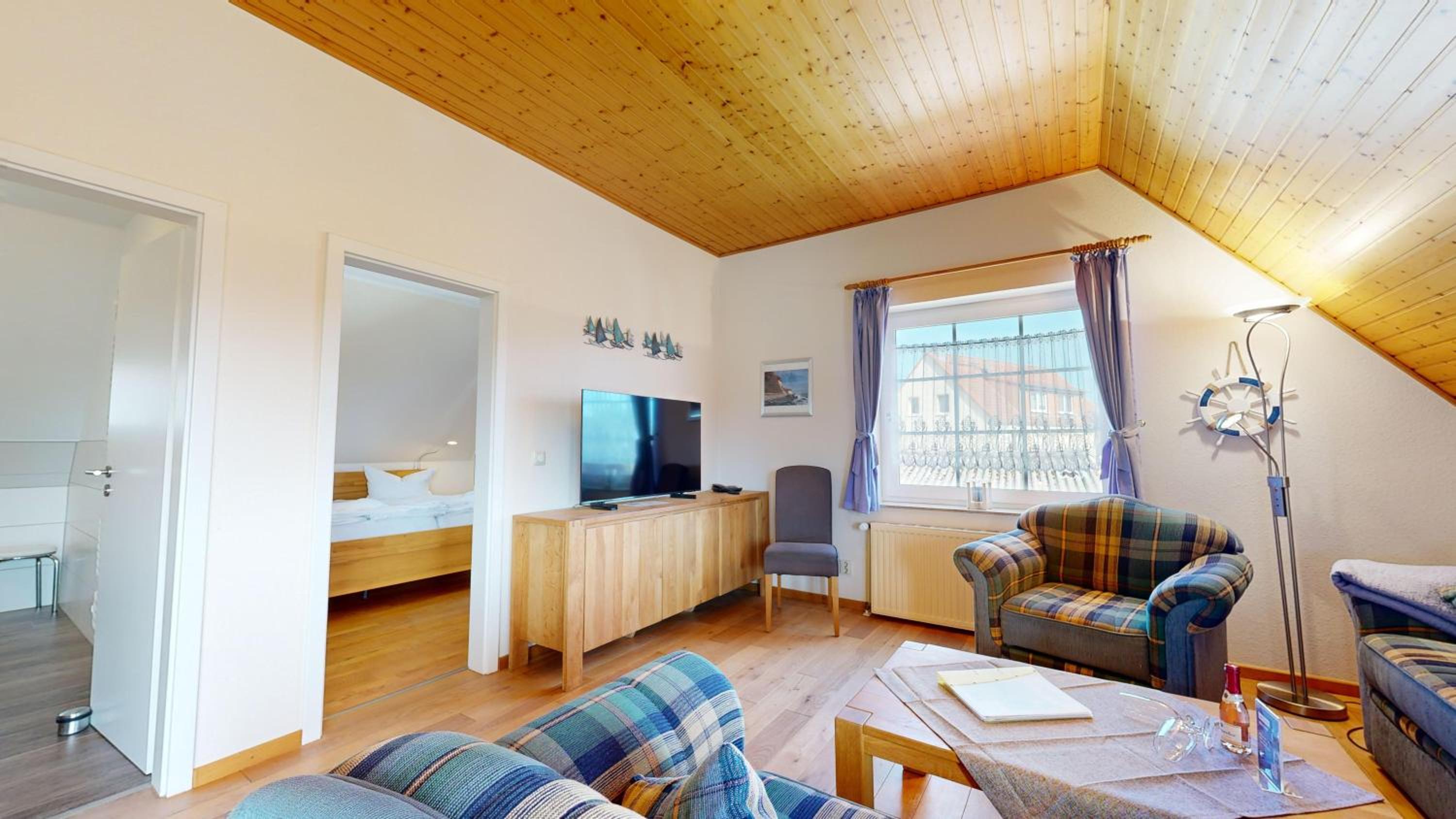Ferienhaus Möwe, 2 Schlafzimmer, Balkon in Lancken Granitz