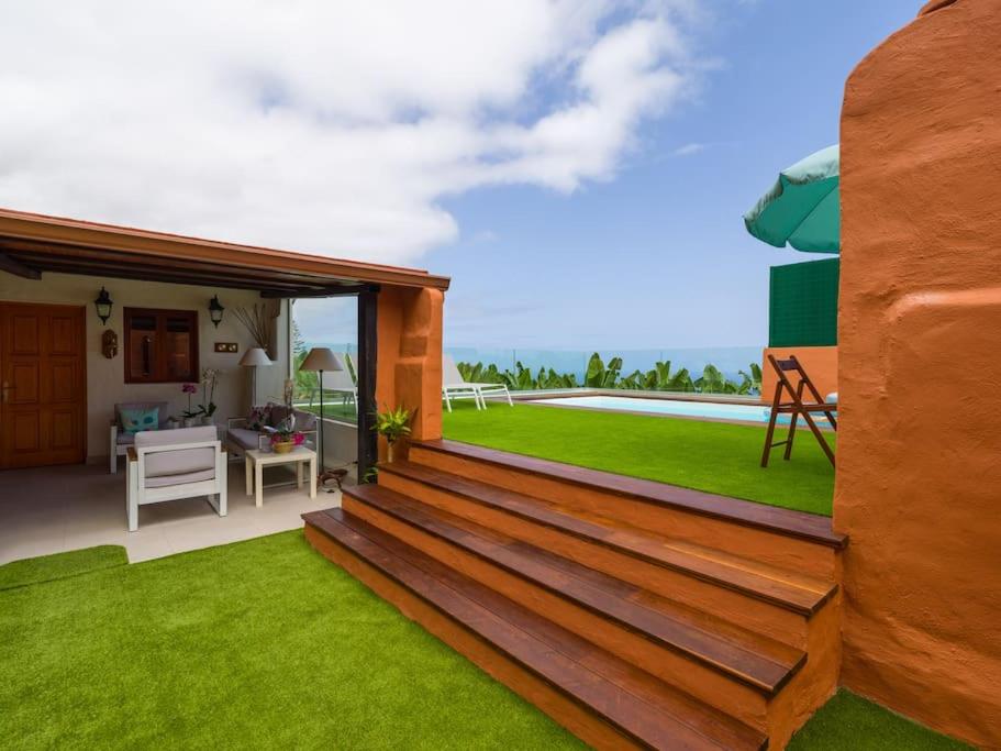 Sunset Banana Plantation House with sea views and private pool by CanaryScape