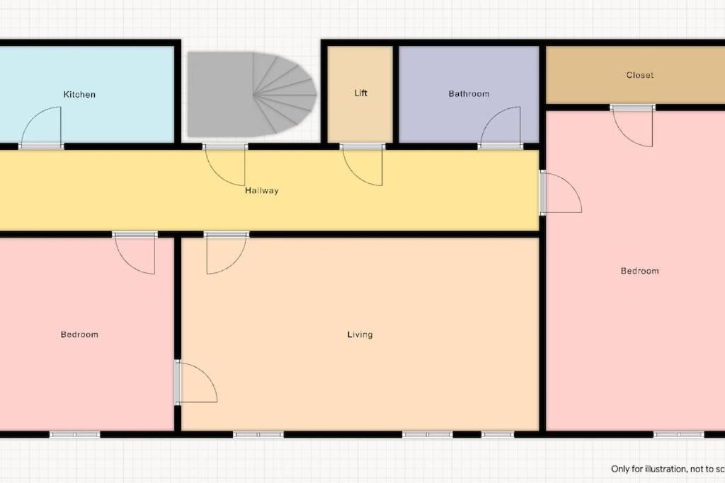 Penthouse flat in the city center/near lake (SF18)