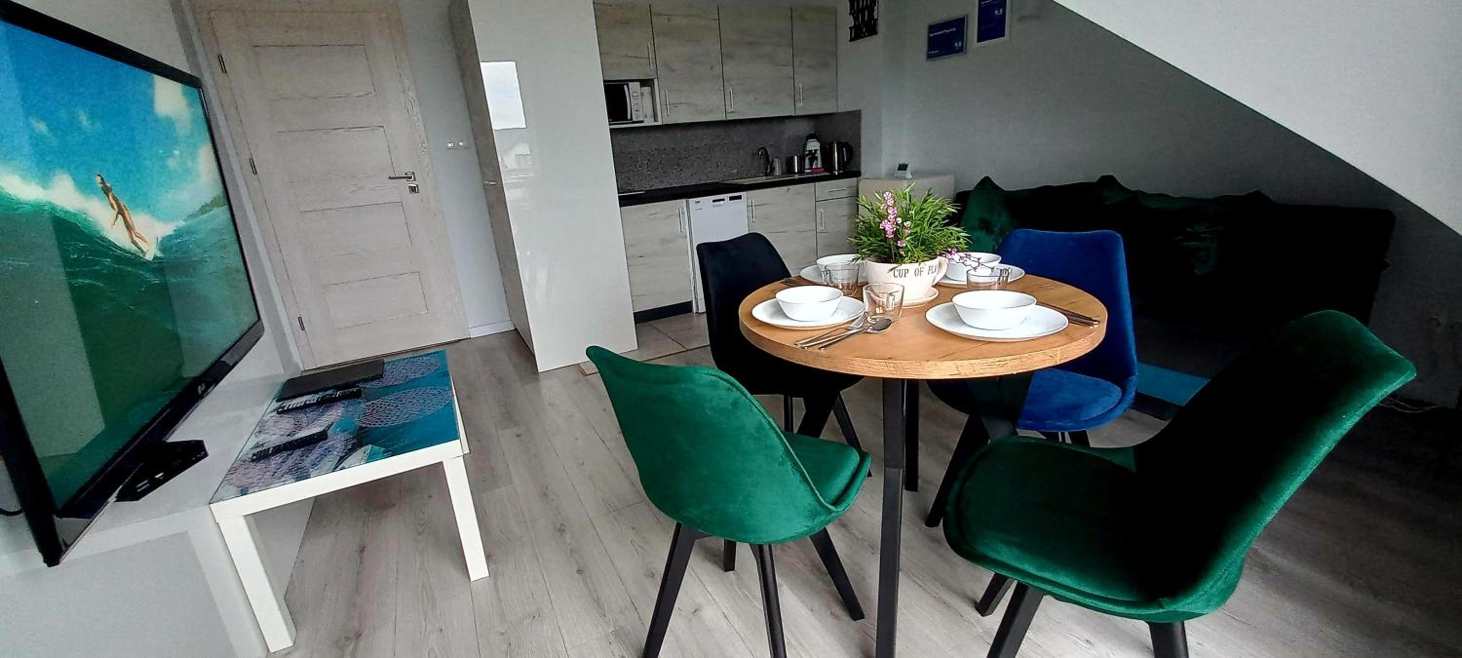 Apartament Pogodny en Łeba — dining