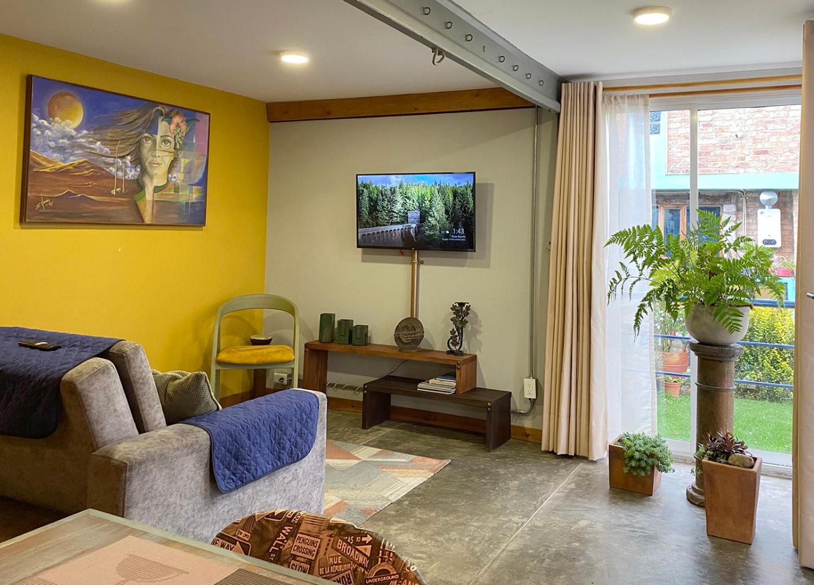 Container convertido en acogedor apartamento