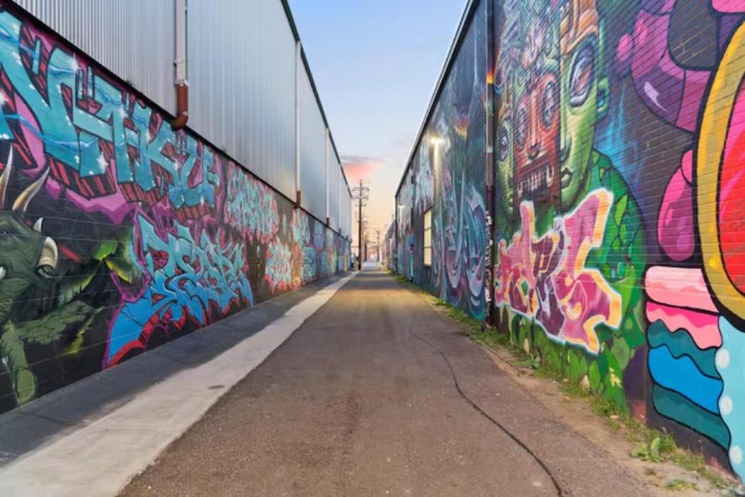 Graffiti & Skyline | RiNo Art Lofts