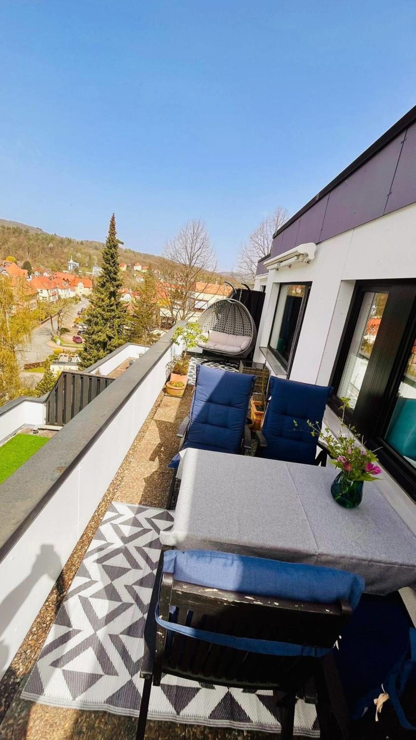 Das kleine Penthouse mit Kamin