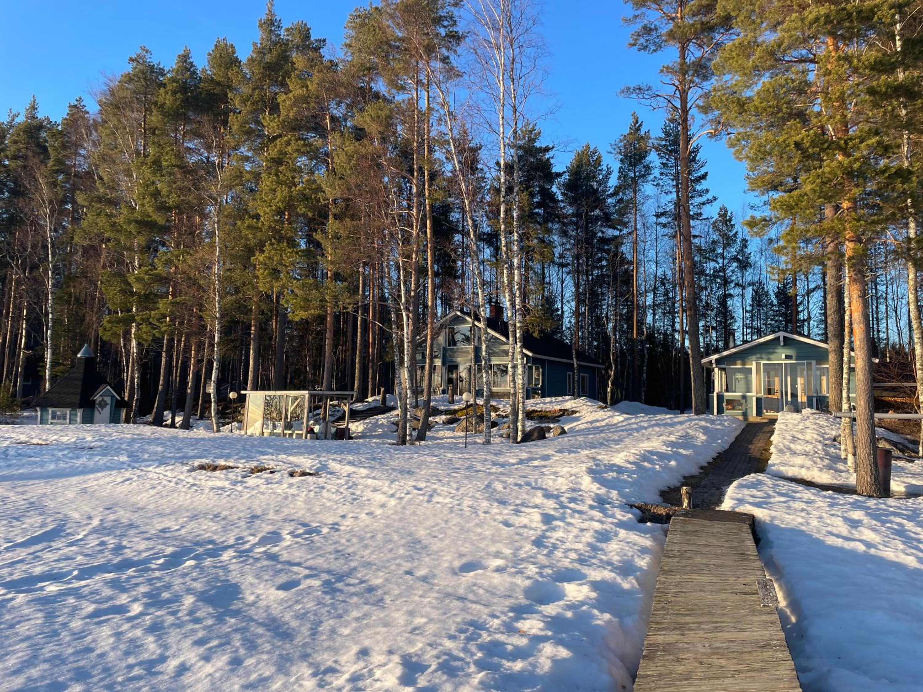 Huvila Pahkaranta Lestijärven rannalla
