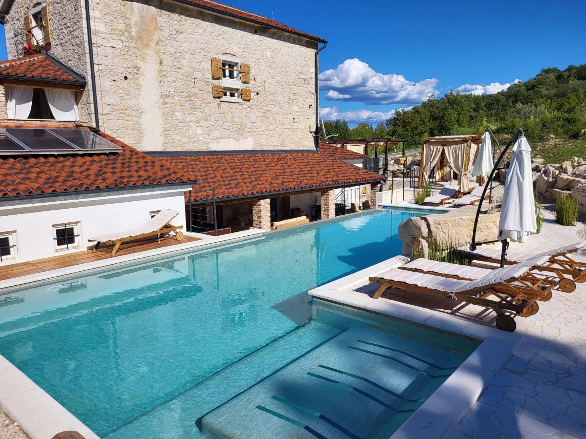 Villa Blazeni Miroslav Bulesic in Central Istria for 8 people with private heated pool and sauna view 2
