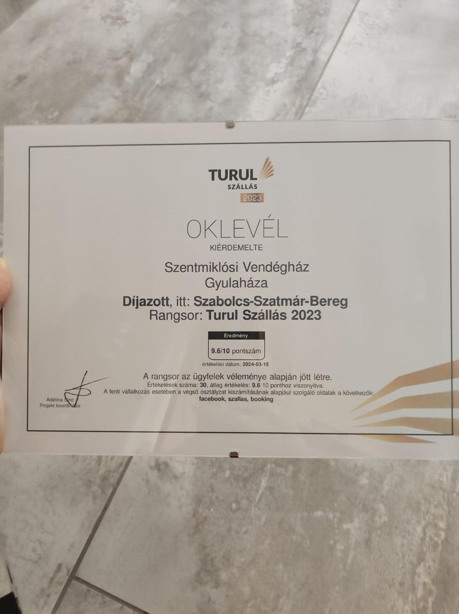 Szentmiklósi Vendégház Gyulaháza
