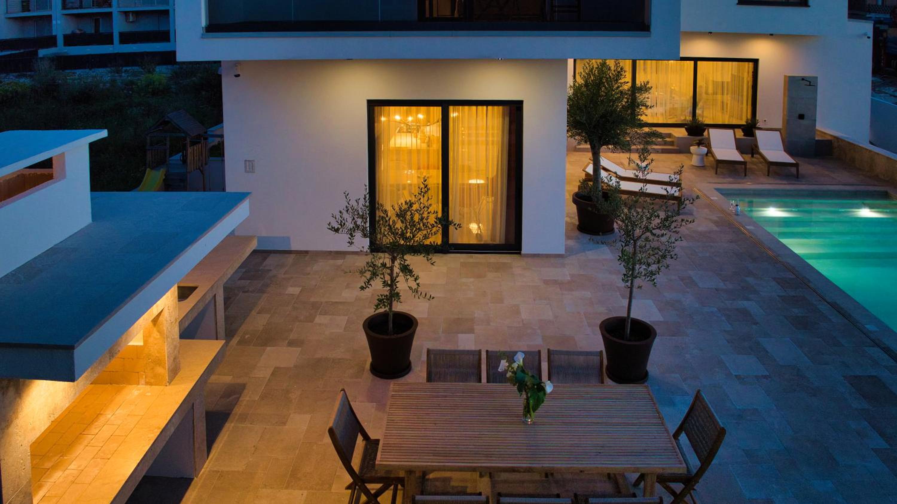Luxury Villa Olivetum with Heated Pool, Sea View & Sauna - Okrug Gornji view 4