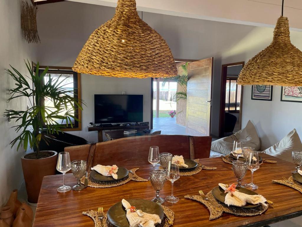 Casa pé na areia em Caraíva
