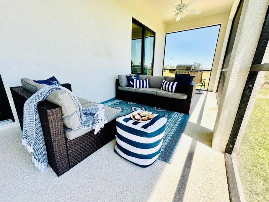 New 4 bed house on a canal facing south & door ramp, near golf course and softball
