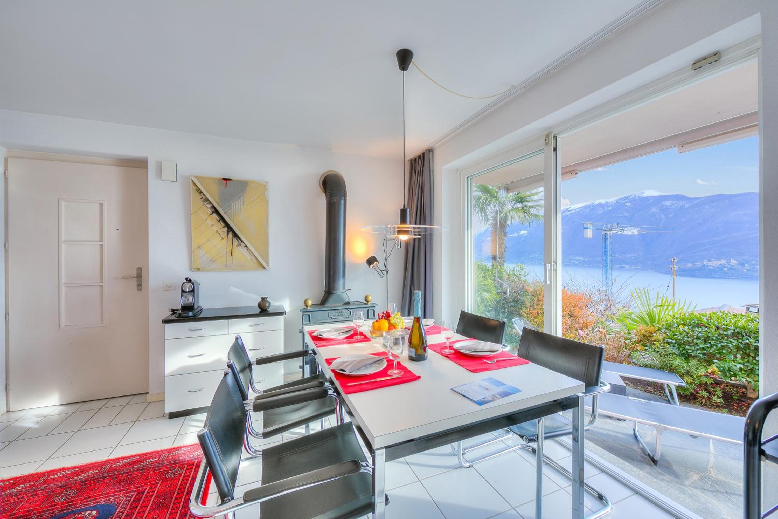 Casa brighella Brissago with Lake View - Happy Rentals