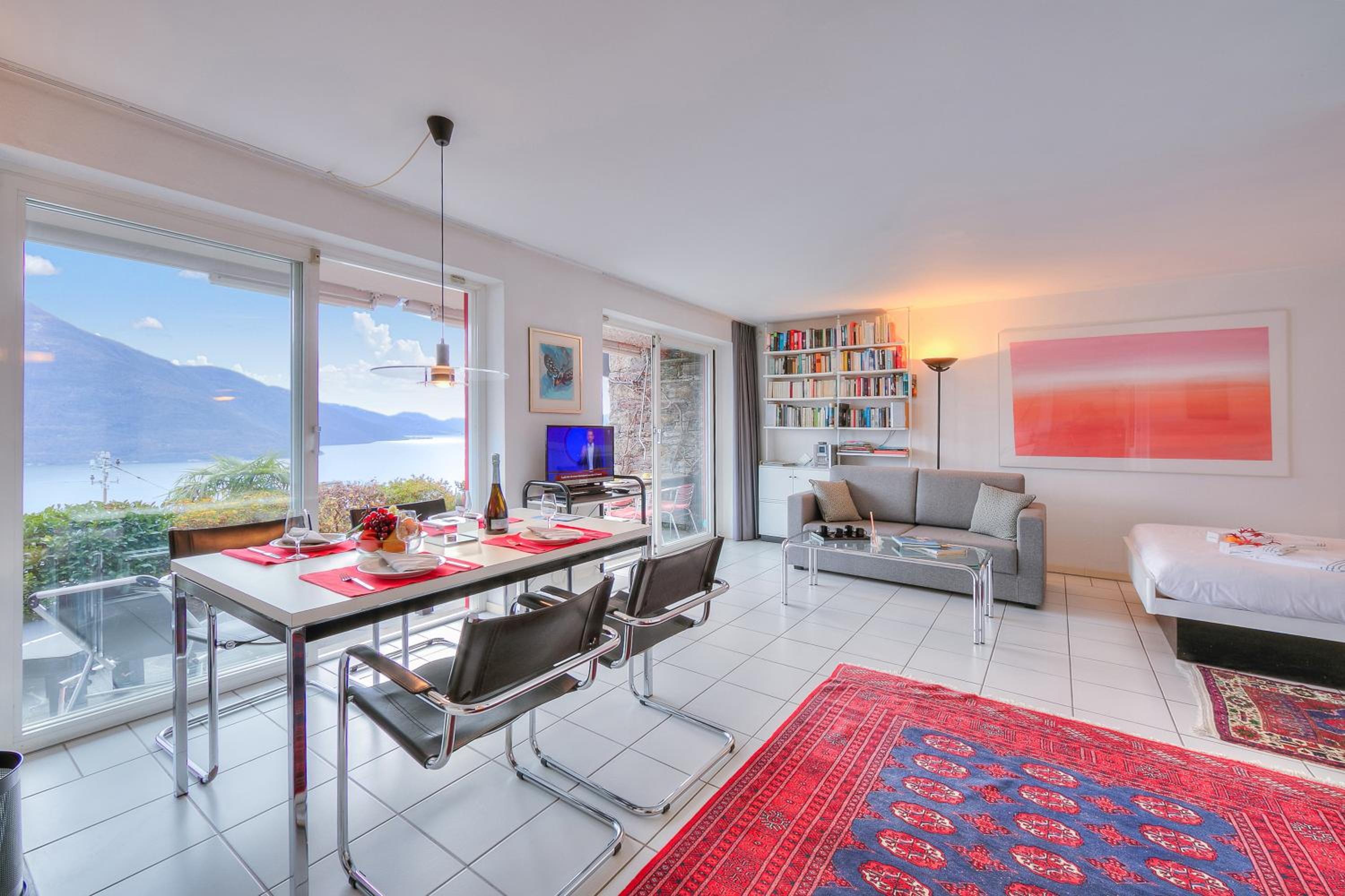 Casa brighella Brissago with Lake View - Happy Rentals