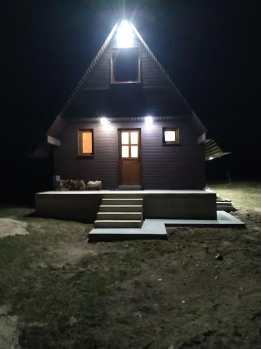 Brown cabin view 3