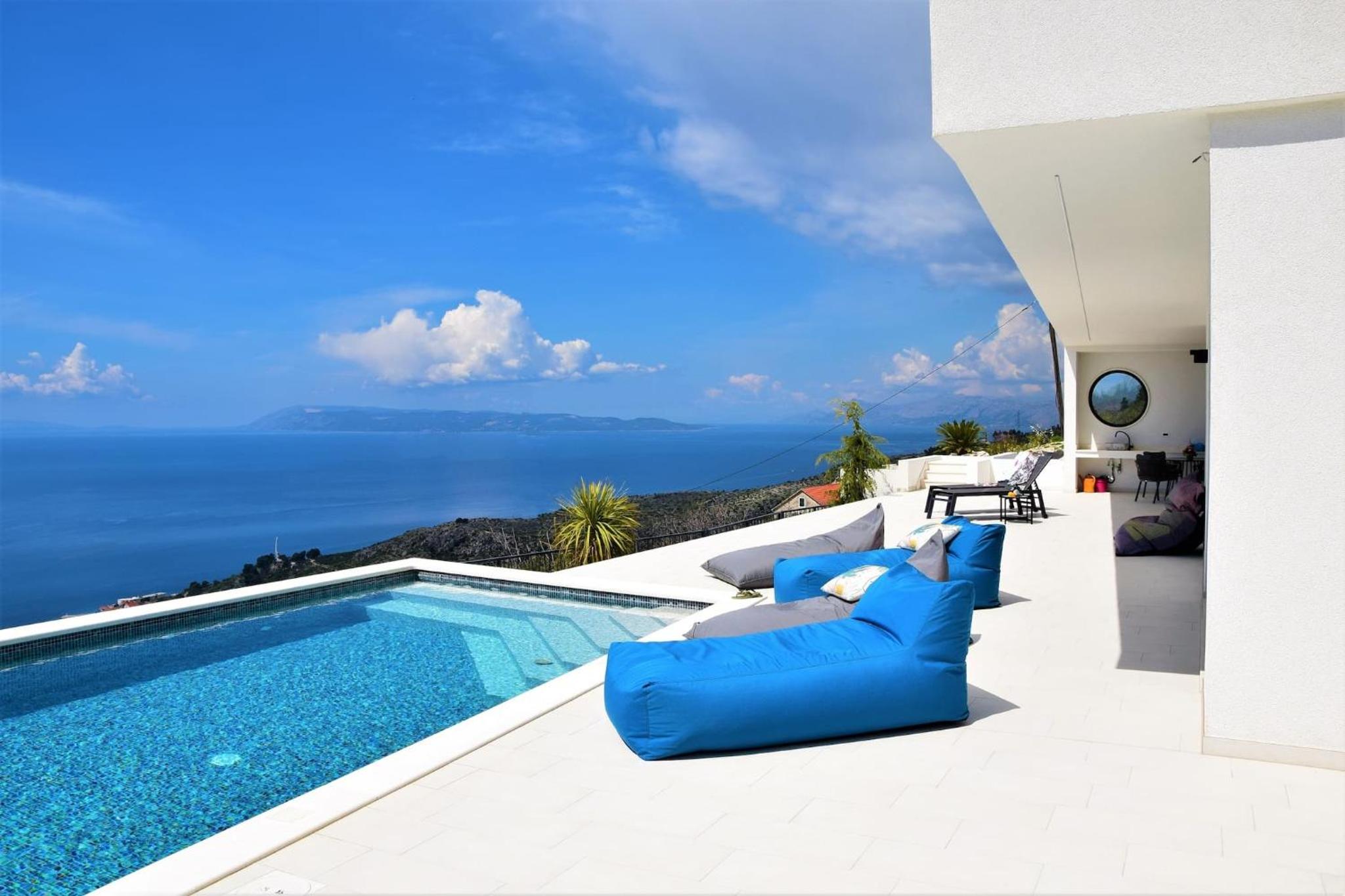 Design Villa SkyBlue mit Pool und Panorama Meerblick view 3