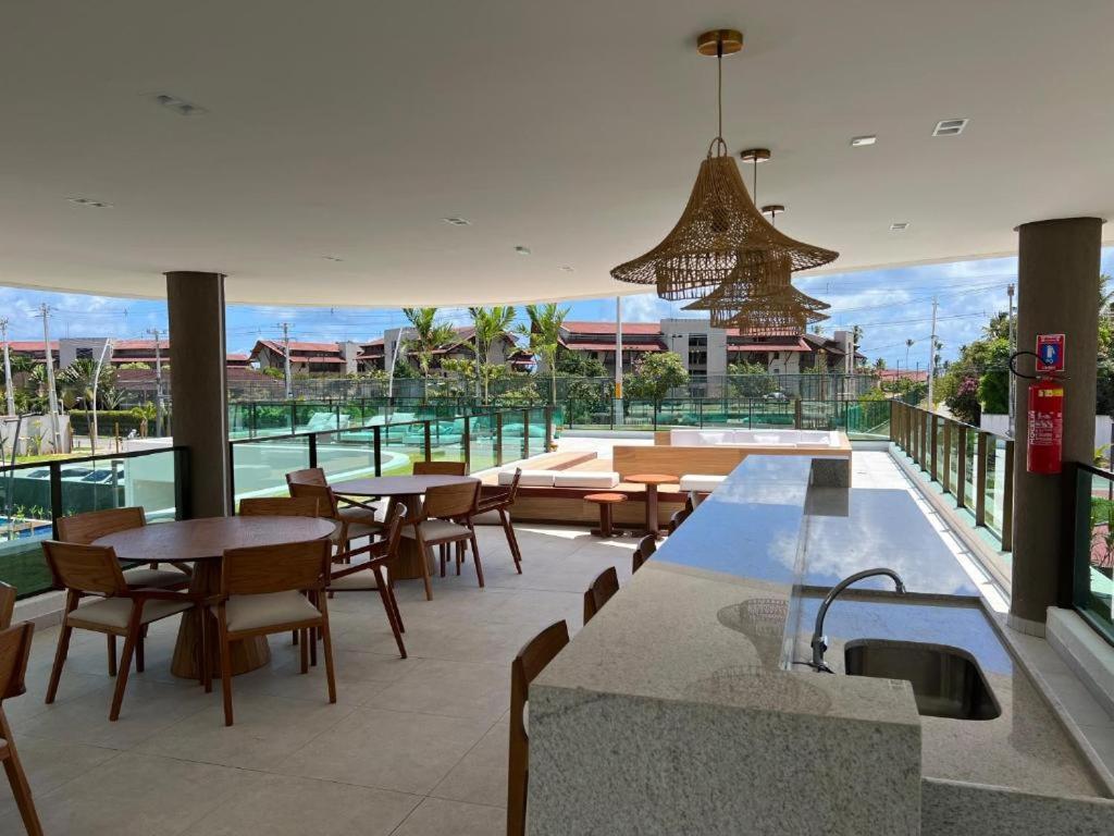 Resort em Porto de Galinhas- Flat Térreo Frente Piscinas- Muro Alto-B18
