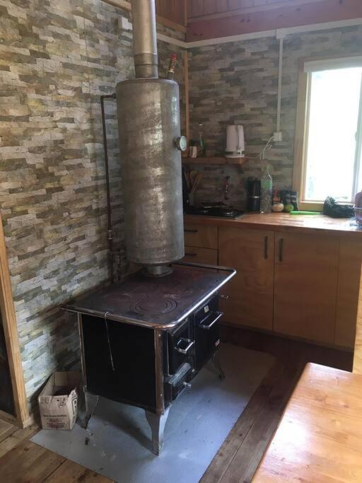 Cabaña en selva patagónica, cerca del pueblo