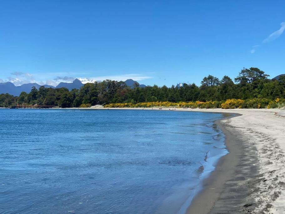Cabaña en selva patagónica, cerca del pueblo