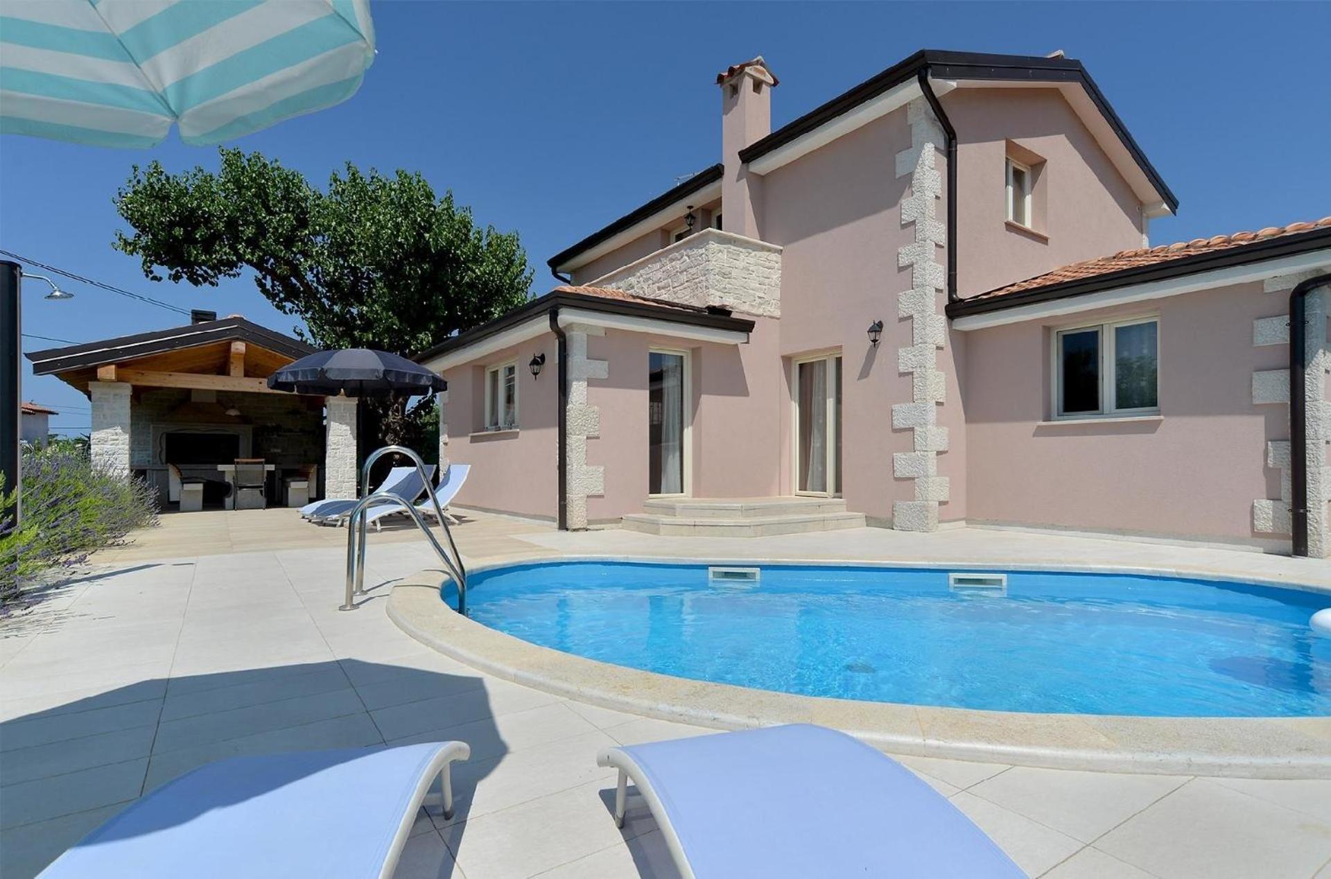 Ferienhaus mit Privatpool für 8 Personen ca 150 qm in Vržnaveri, Istrien Istrische Riviera view 2