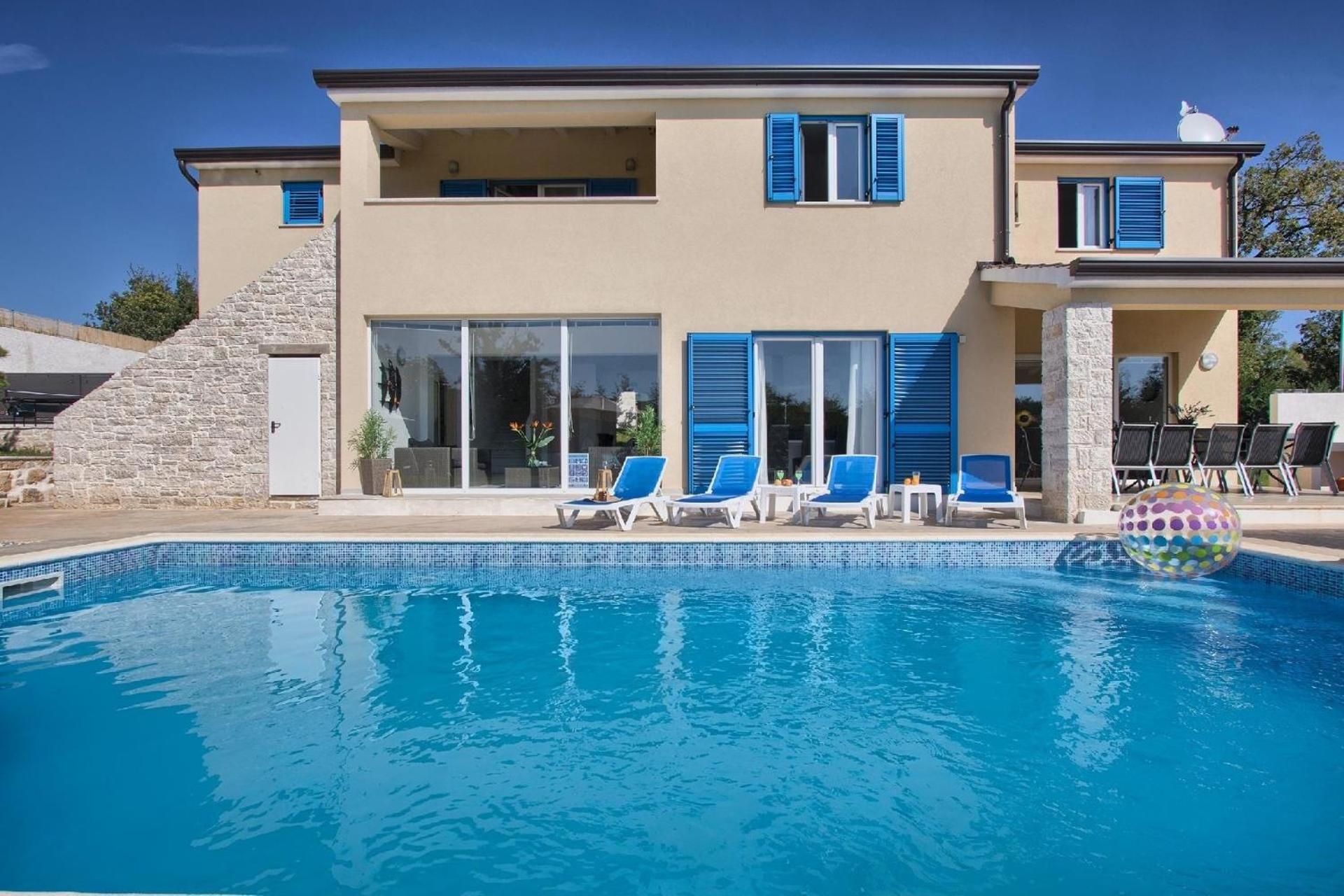 Ferienhaus mit Privatpool für 12 Personen ca 280 qm in Mužini, Istrien Binnenland von Istrien view 4
