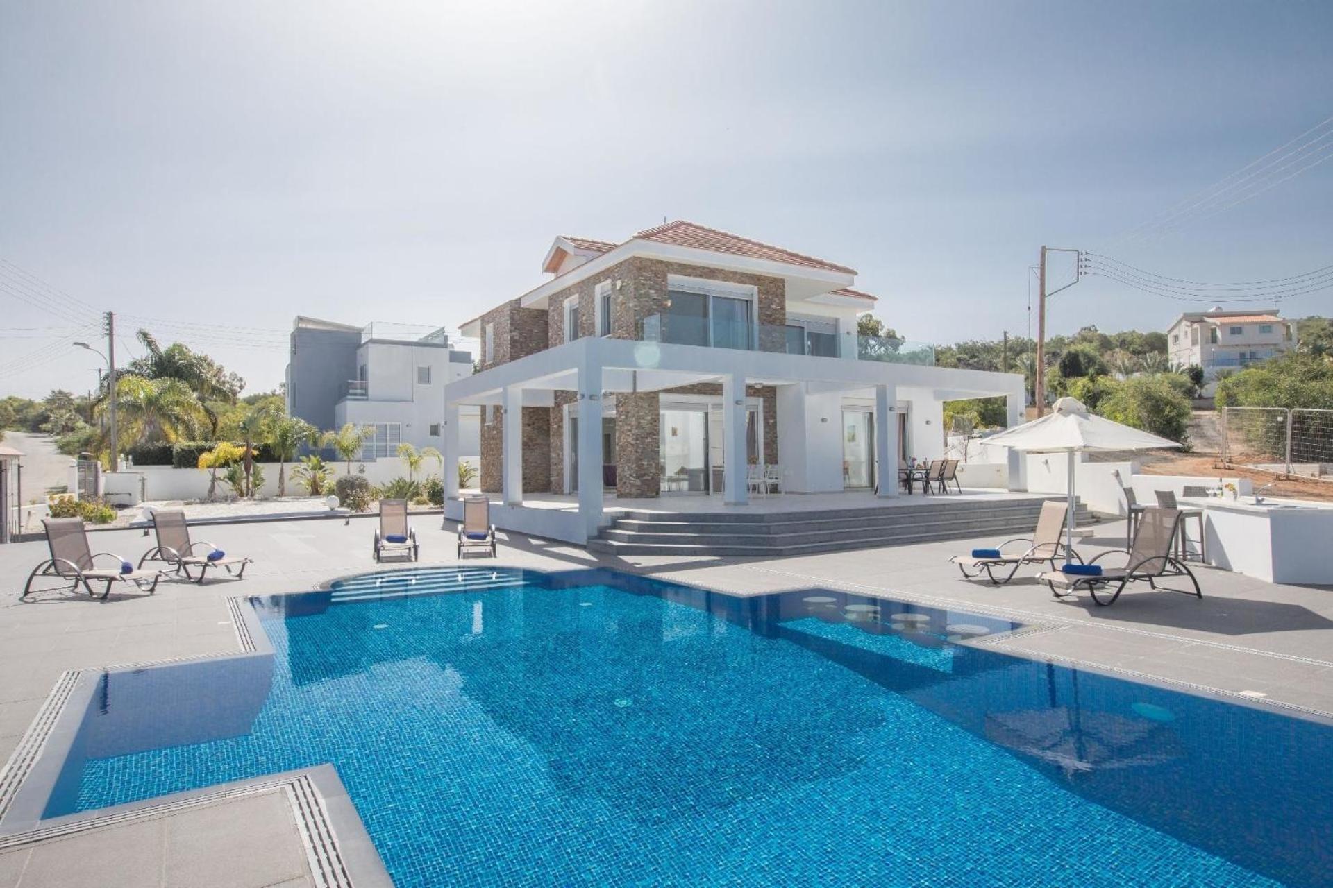 Ferienhaus mit Privatpool für 11 Personen ca 300 qm in Protaras, Südküste von Zypern