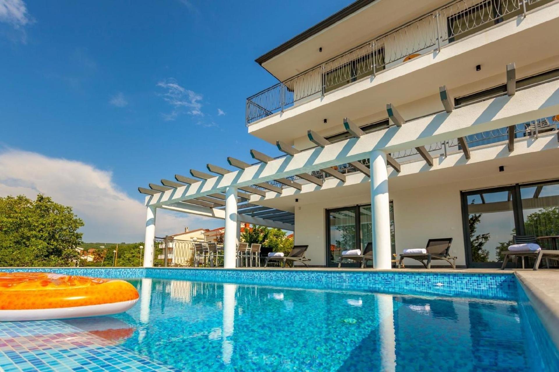 Ferienhaus mit Privatpool für 8 Personen ca 234 qm in Malinska, Kvarner Bucht Krk view 2