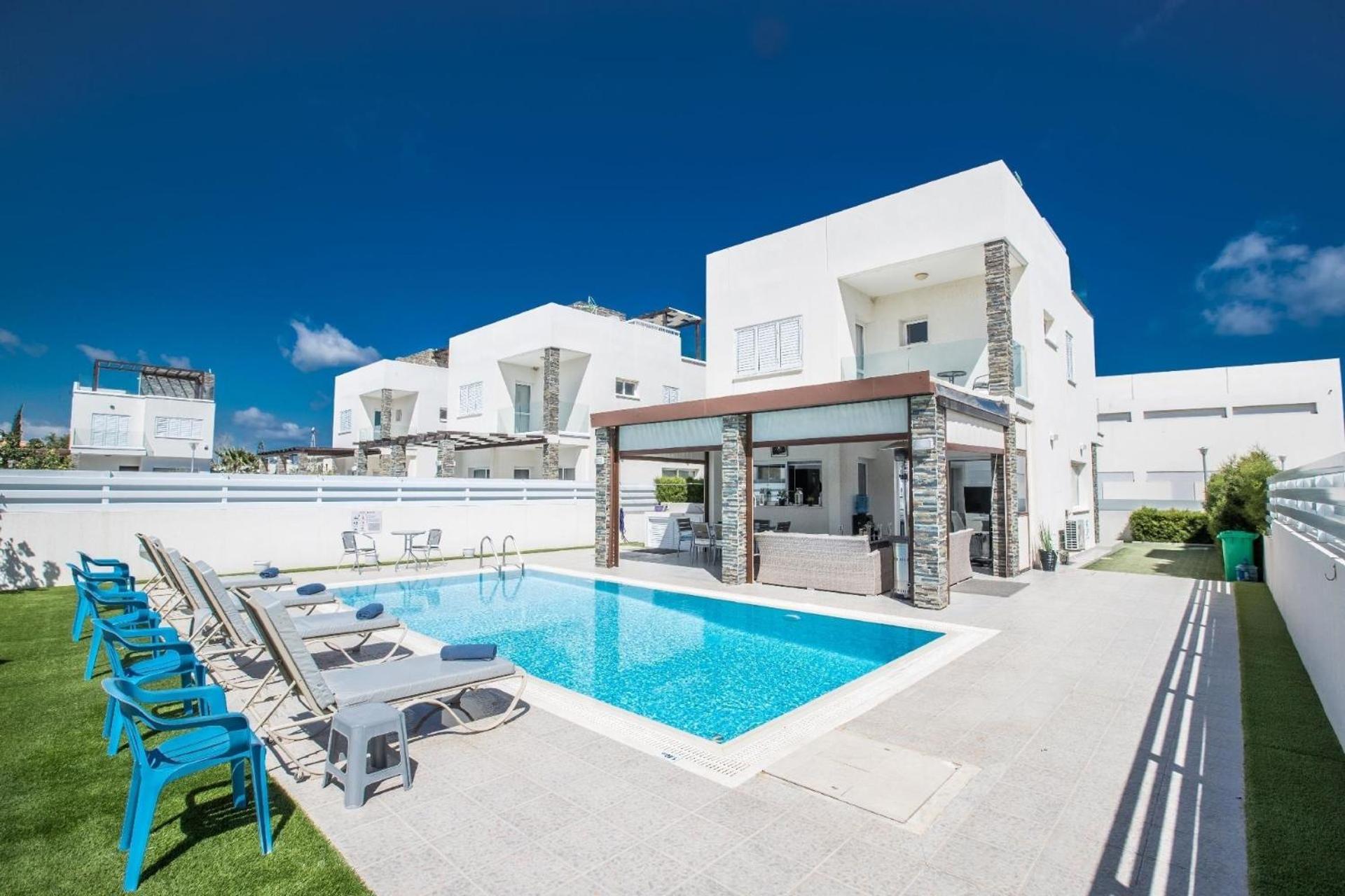 Ferienhaus mit Privatpool für 8 Personen ca 140 qm in Protaras, Südküste von Zypern