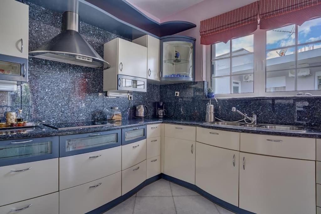 Chrysanthi Luxury Villa In Salakos, with Pool & Jacuzzi, Near Beach view 3