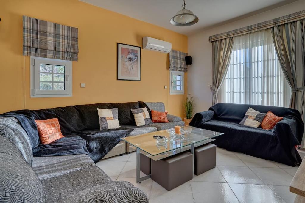 Chrysanthi Luxury Villa In Salakos, with Pool & Jacuzzi, Near Beach view 4