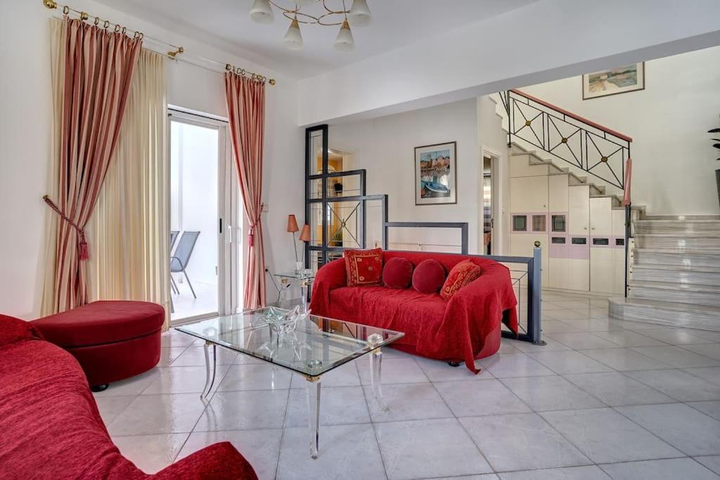 Chrysanthi Luxury Villa In Salakos, with Pool & Jacuzzi, Near Beach view 5