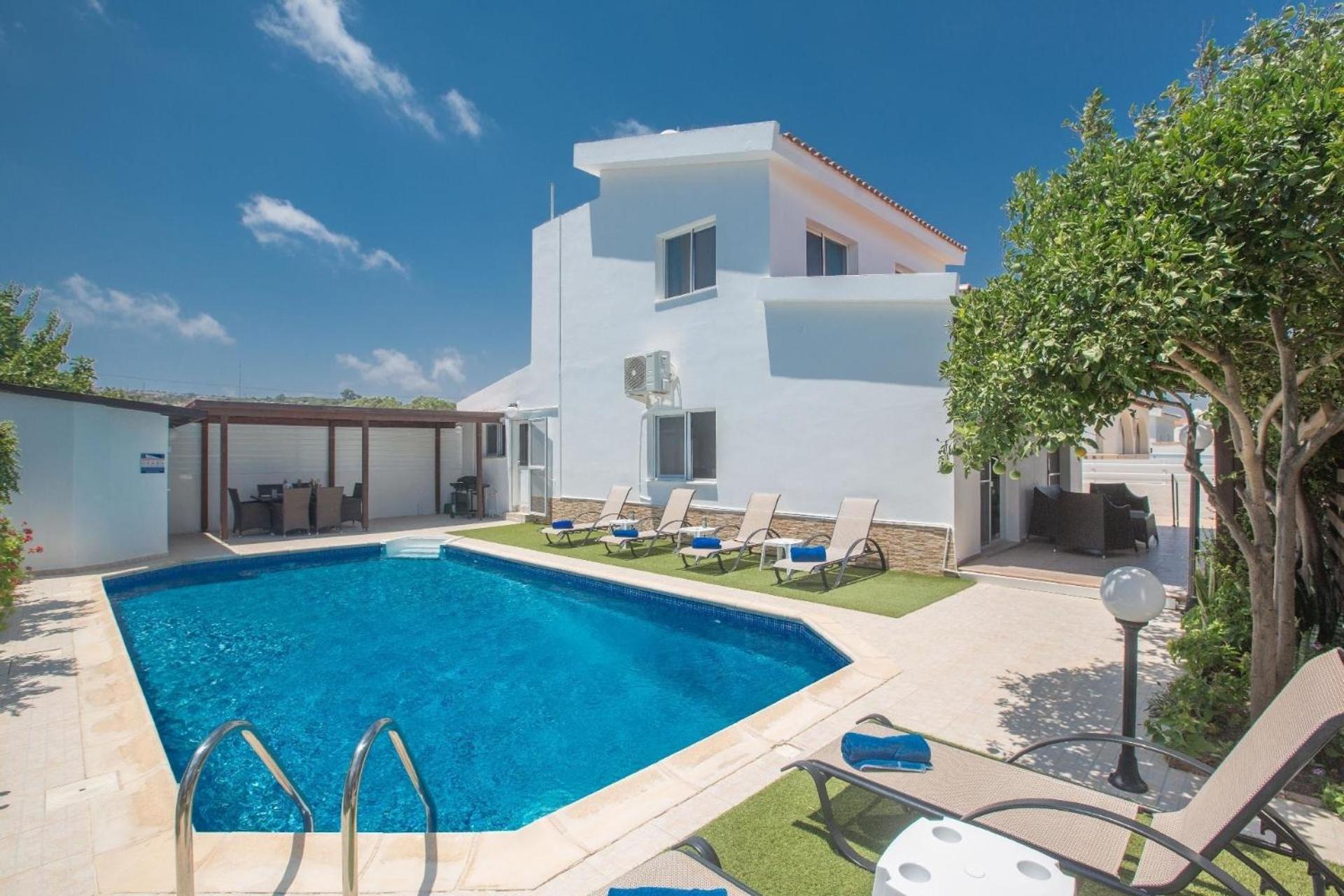 Ferienhaus mit Privatpool für 7 Personen ca 150 qm in Protaras, Südküste von Zypern