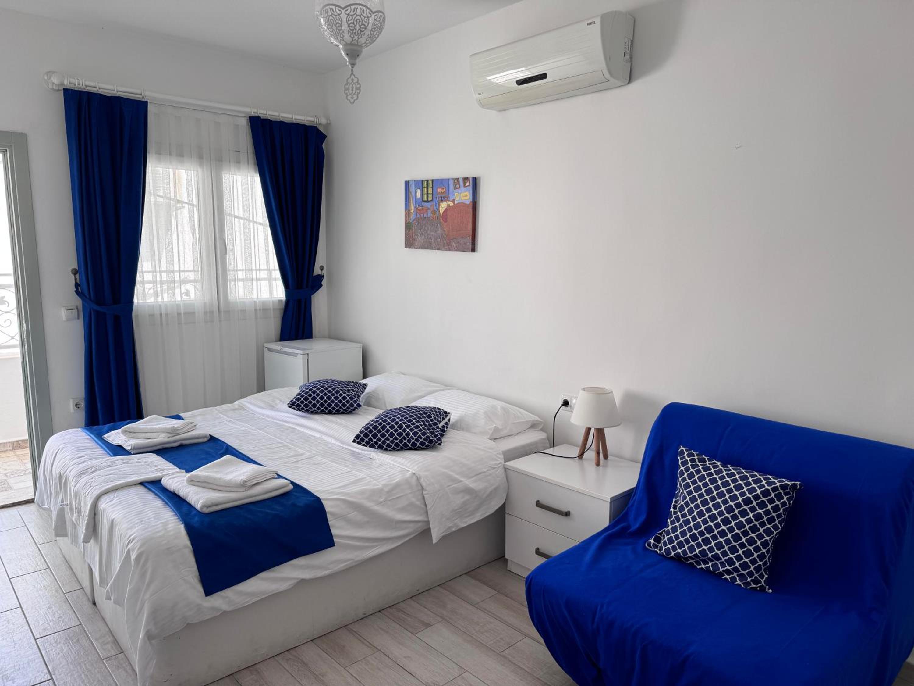 White and Blue Bodrum