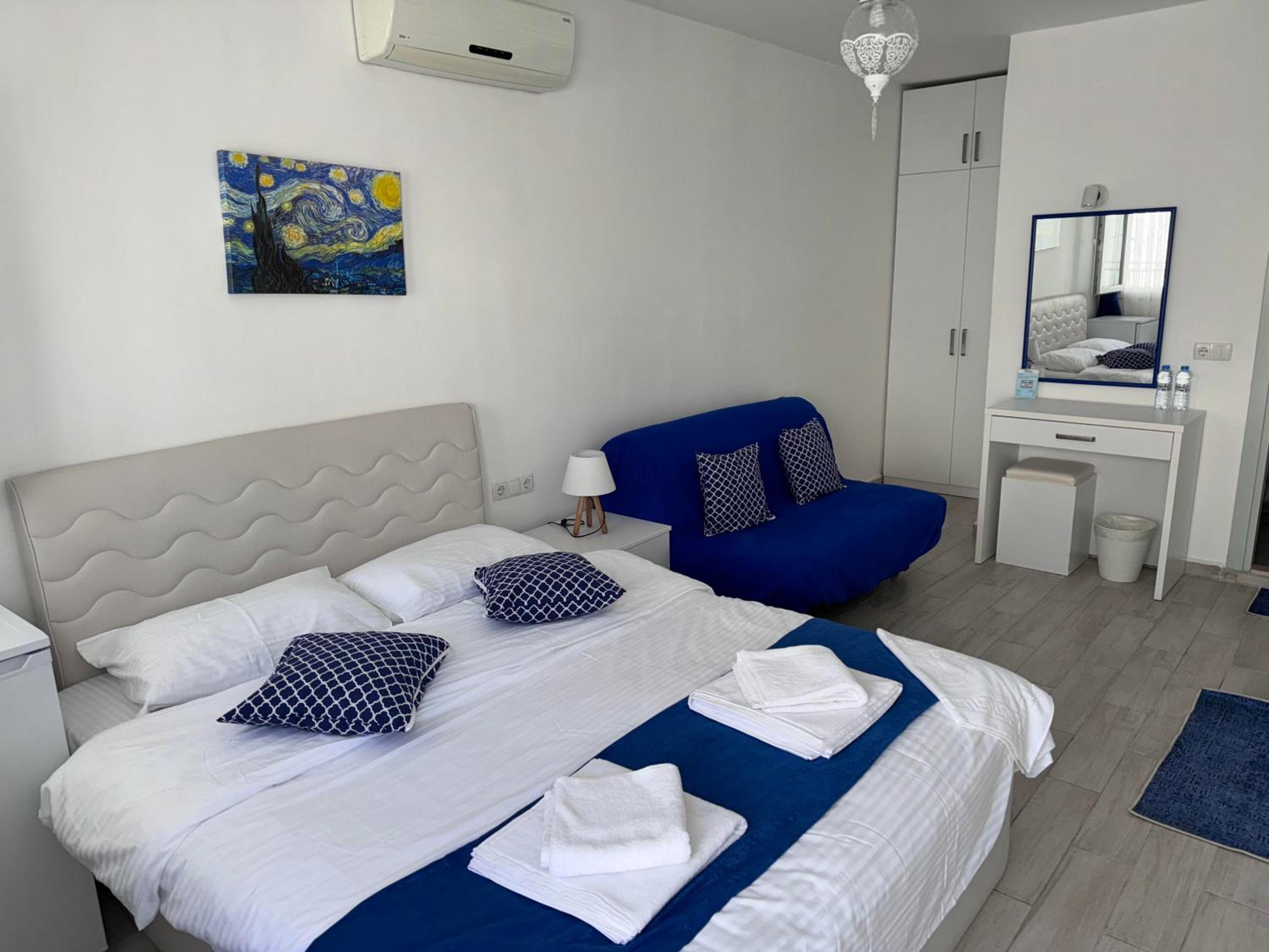 White and Blue Bodrum