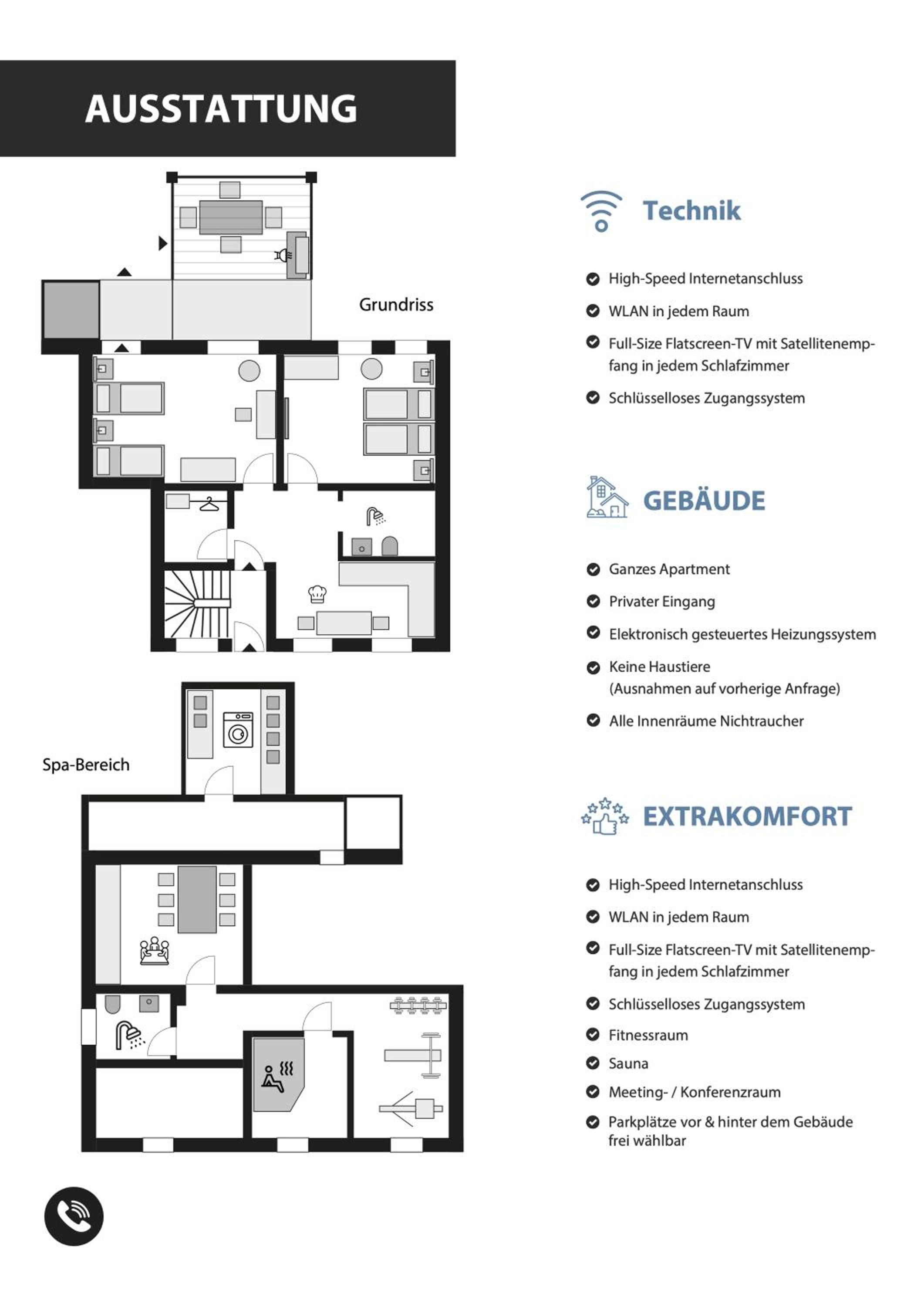 Blauer Stein 7a WH03 - Apartment 2 SZ, 5 Betten