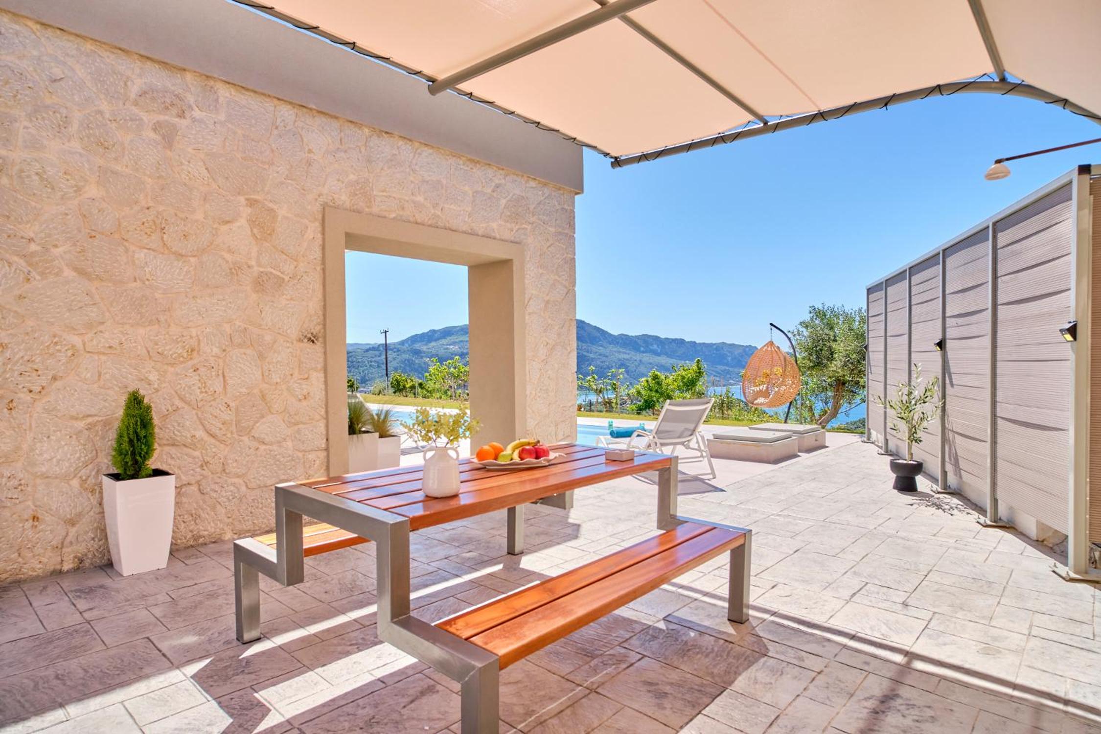 Lefkimmiatis Villas Corfu view 2