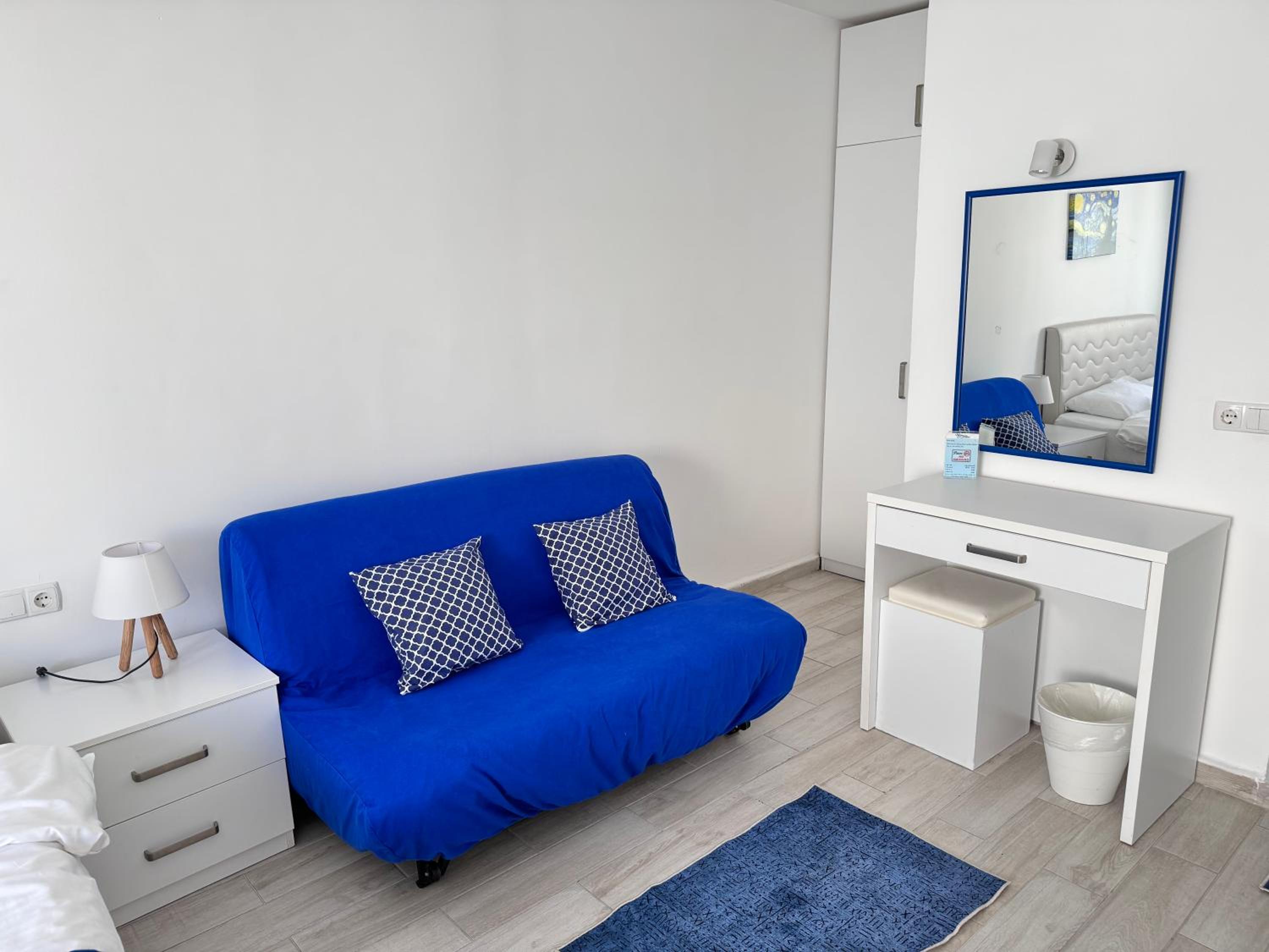 White and Blue Bodrum