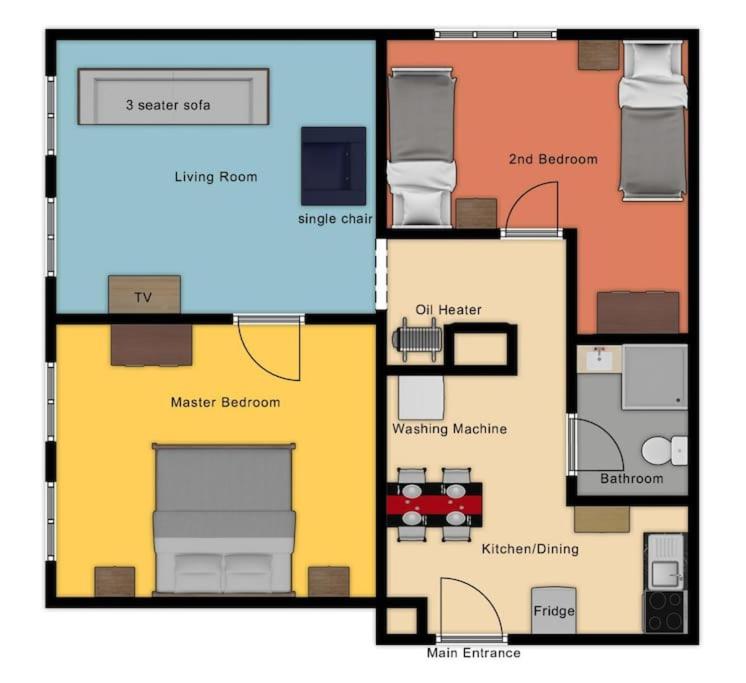 Alpine chalet apt w/parking and porch