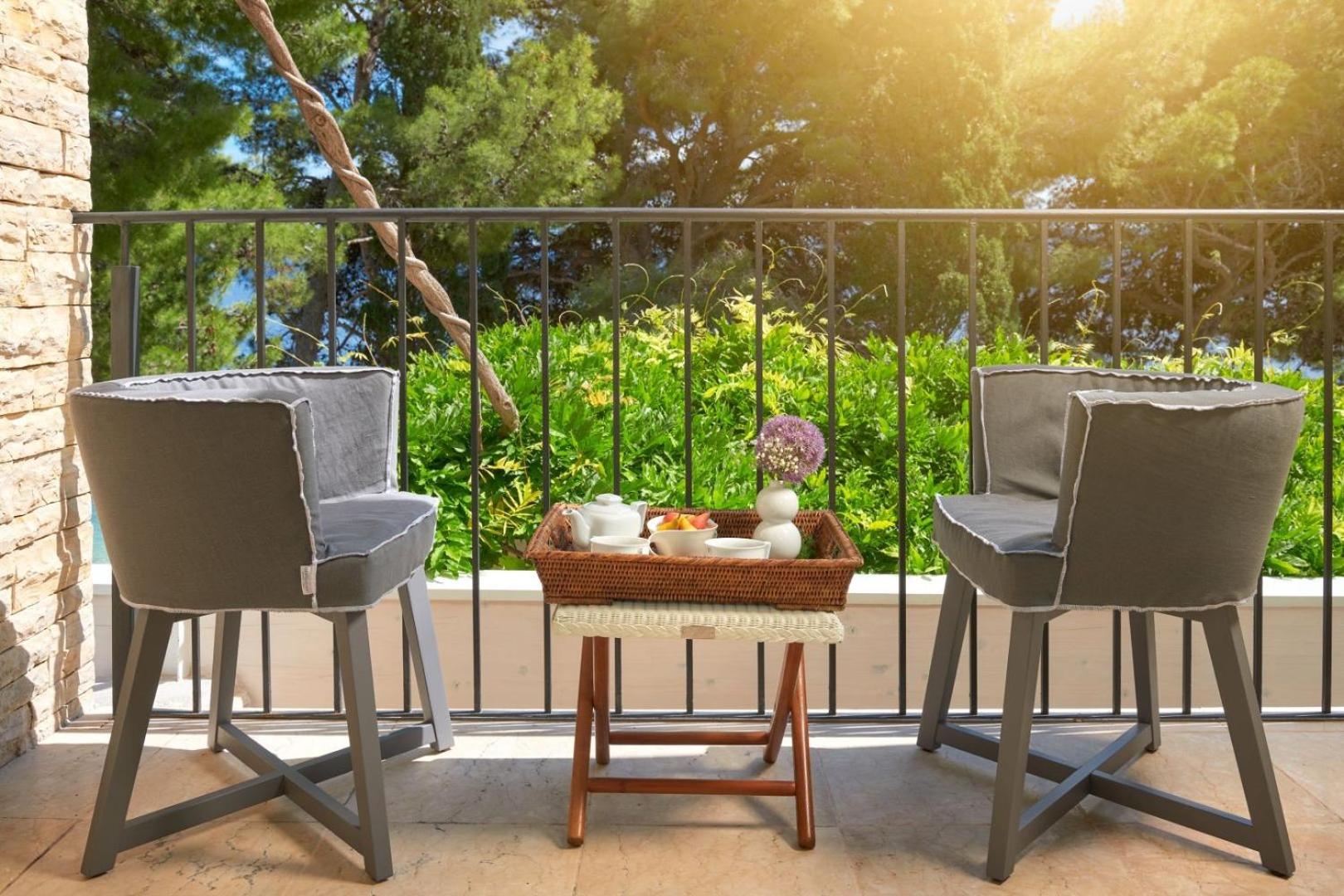 Luxury Beachfront Villa Castello Bol with private pool at the promenade Zlatni Rat at the beach in Bol - Brac