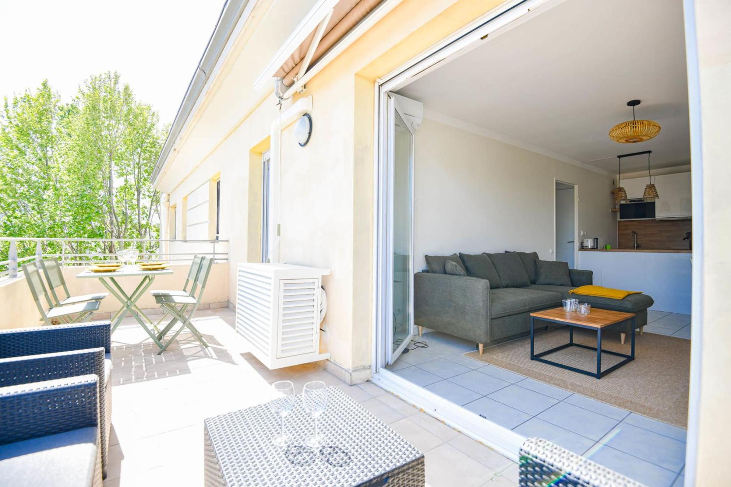 Les Terrasses Borely - Bel appart 1 ch avec clim
