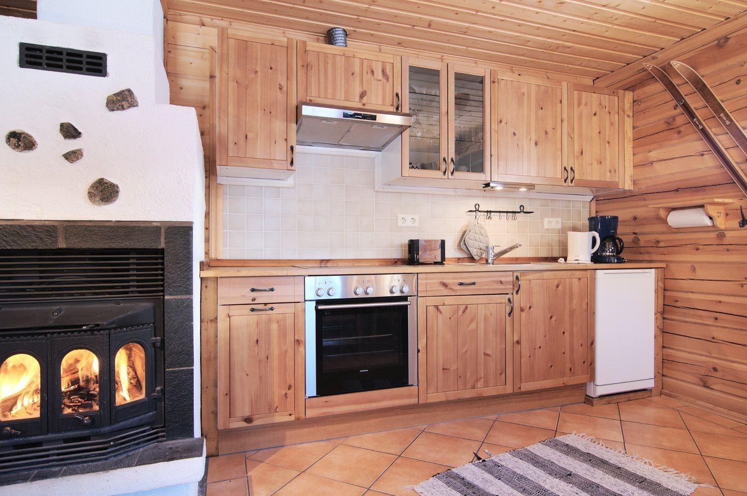 Charmantes modernes Blockhaus mit Kamin