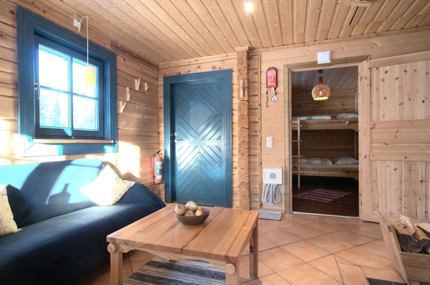 Charmantes modernes Blockhaus mit Kamin